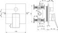 Ideal Standard Check Badearmatur UP Bausatz 2 (eigensicher nach DIN EN 1717) Magnetic Grey