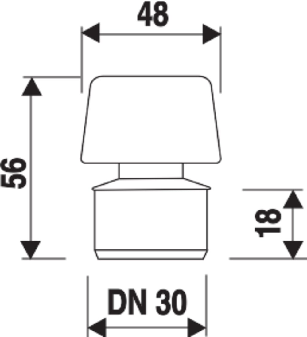 SANIT Rohrbelüfter für Einzelobjektbelüftung DN 30