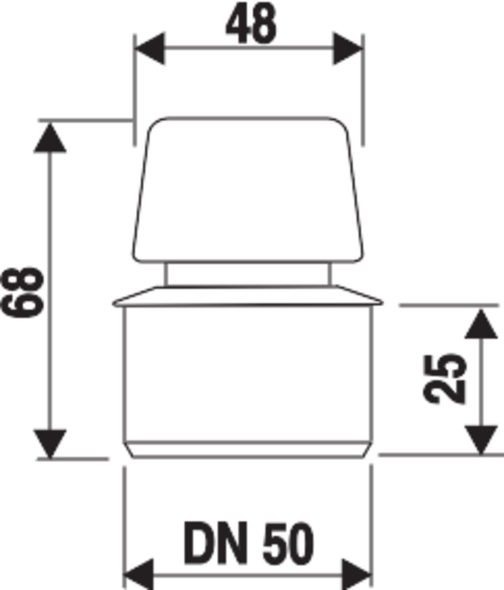 SANIT Rohrbelüfter für Einzelobjektbelüftung DN 50