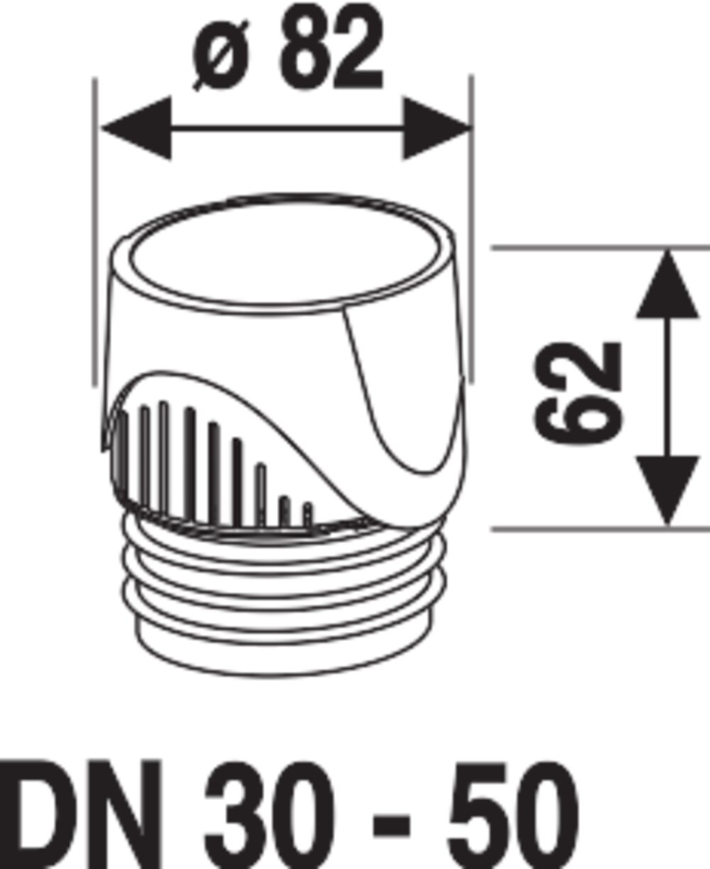 SANIT ventilair DN 30 - 50 CH-Variante