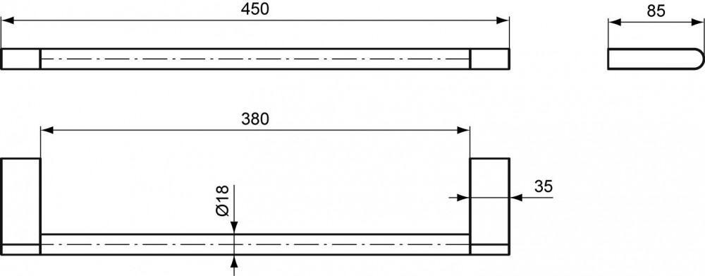 Ideal Standard Connect Handtuchhalter 450 mm