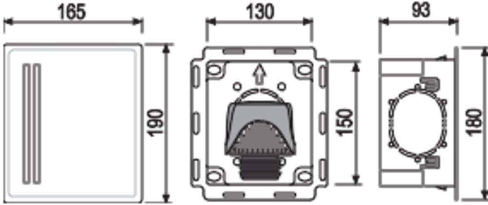 SANIT Wandeinbaukasten mit Rohrbelüfter ventilair DN 30-50