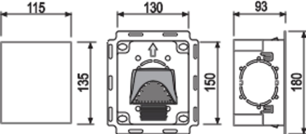 SANIT Wandeinbaukasten flächenbündig mit Rohrbelüfter DN 30-50
