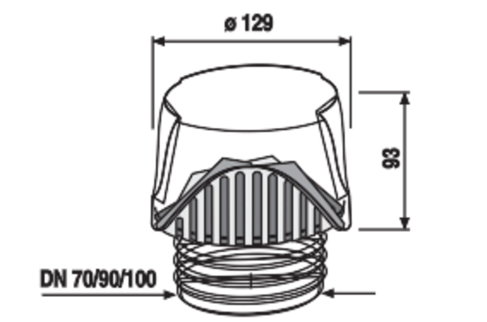SANIT Rohrbelüfter ventilair DN 70-100