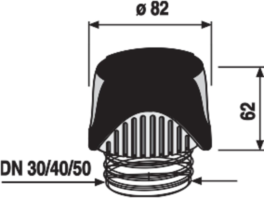 SANIT Rohrbelüfter ventilair DN 30 - 50