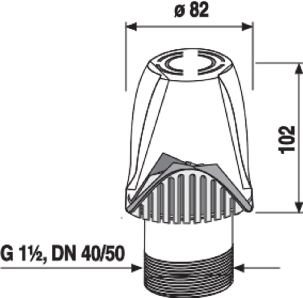 SANIT Rohrbe- und -entlüfter ventilair G1 1/2