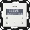 GIRA 228403 Unterputz-Radio RDS Reinweiß glänzend mit Lautsprecher
