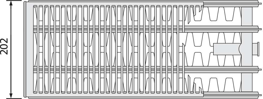 Purmo Zierleiste Typ 44