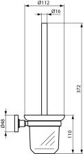 Ideal Standard IOM Bürstengarnitur aus Glas
