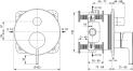 Ideal Standard Joy Badearmatur UP Bausatz 2 (eigensicher nach DIN EN 1717)