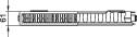 Kermi Kompaktheizkörper therm-x2 Profil-K (FK0) Typ 11 Bauhöhe 600mm