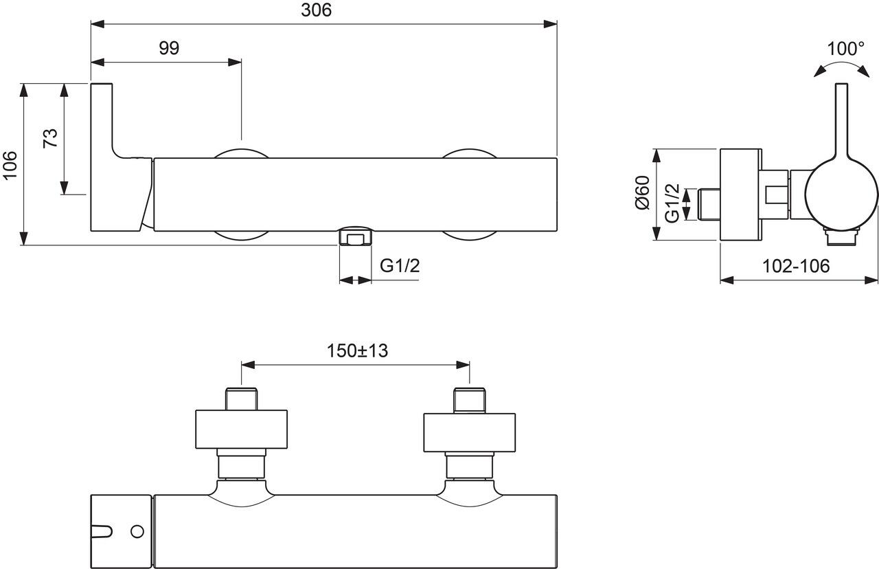 Ideal Standard Joy Brausearmatur AP