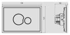 SANIT Betätigungsplatte SK706 Kunststoff, weiss