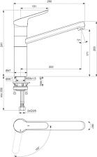 Ideal Standard CeraFlex Küchenarmatur mit hohen Rohrauslauf