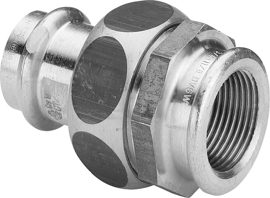 VIEGA Verschraubung GAS 15mm x 1/2" IG, kon.