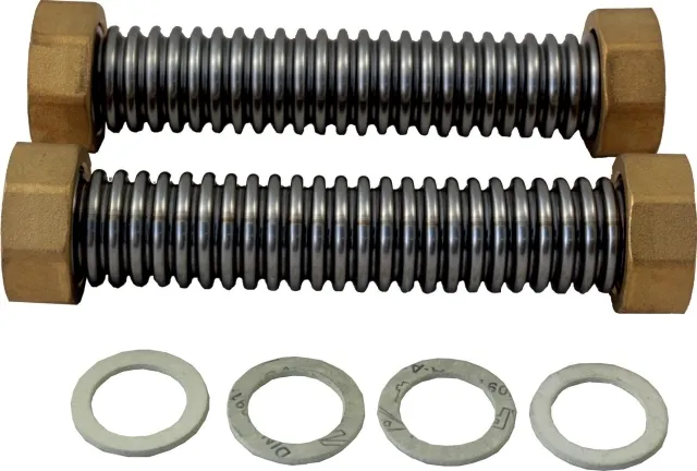 WOLF Edelstahl-Wellschlauchset 105mm