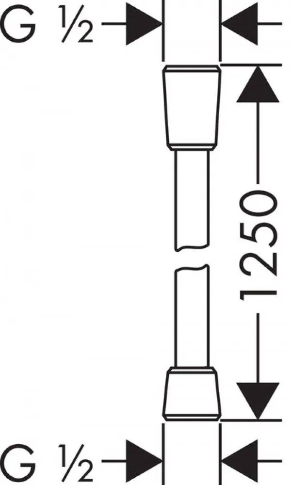 Axor Brauseschlauch 1,25m