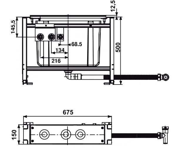 SANIT INEO RIM Wannenrand Element