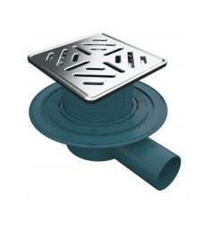 MERT Bodenablauf mit Edelstahlrost- und Rahmen Stripes DU-150-15-1