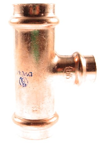 Kupfer Press T-Stück reduziert