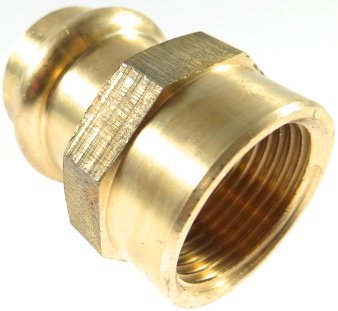 Kupfer Press Übergangsstück mit Innengewinde