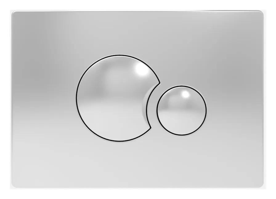 Sanit WC Bet&auml;tigungsplatte S706 v.vorne/oben chrom hochglanz