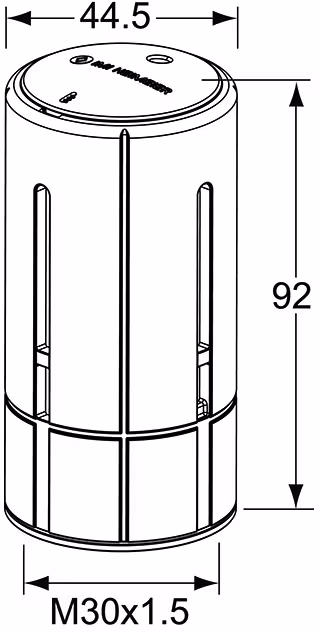 HEIMEIER Thermostat-Kopf B Beh&ouml;rdenmodell mit eingebauten F&uuml;hler