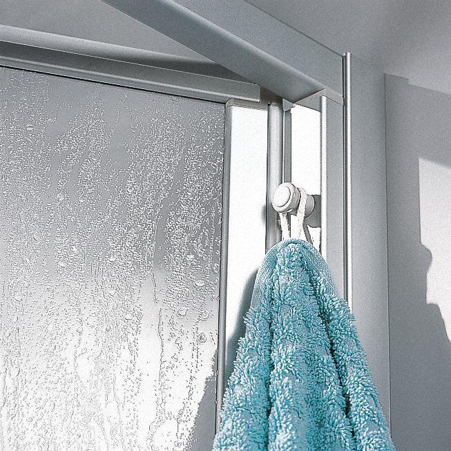 Kermi Nova 2000 Halbteil Eckeinstieg Falttür 2teilig Kunstglas Höhe 2000mm