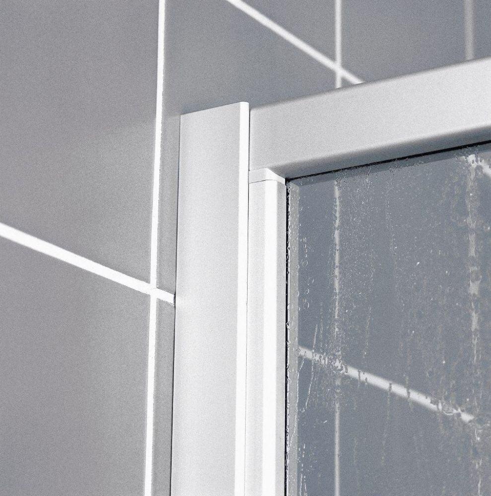 Kermi Nova 2000 Halbteil Eckeinstieg Gleitt&uuml;r 2teilig Kunstglas H&ouml;he 2000mm