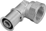 Multitubo G2 Fittinge Presswinkel 90° Innengewinde