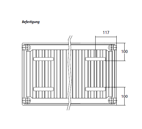 Purmo Plan Compact Modernisierungs- Heizkörper Typ 21S, Bauhöhe:550mm