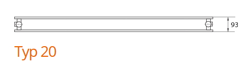 Purmo Narbonne V Dekorativ Heizkörper Typ 20 Bauhöhe 1200mm