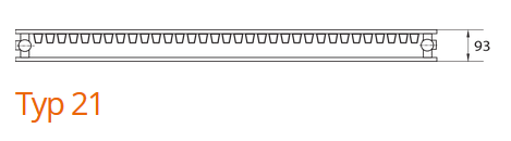 Purmo Narbonne V Dekorativ Heizkörper Typ 21 Bauhöhe 1200mm
