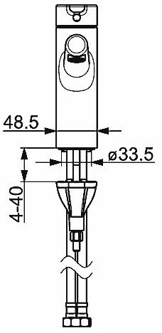 HANSADESIGNO Waschtisch-Einhand-Einlochbatterie, DN 15 Ausladung 119mm ohne Ablaufgarnitur
