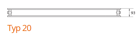 Purmo Narbonne V Dekorativ Heizkörper Typ 21 Bauhöhe 1800mm