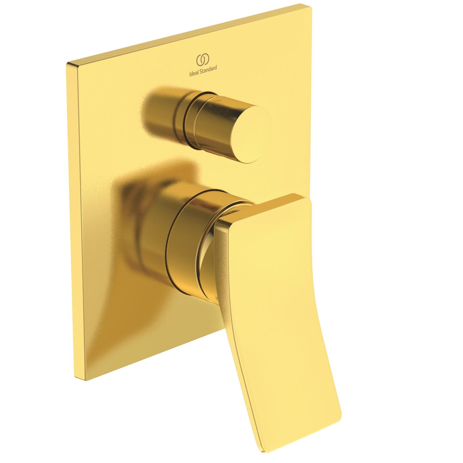Ideal Standard Check Badearmatur UP Bausatz 2 (eigensicher nach DIN EN 1717) Brushed Gold