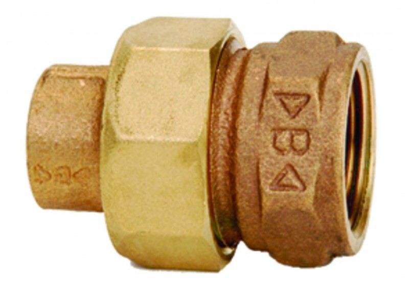 RG-L&ouml;t-Verschraubung, flachdichtend, mit Innengewinde und Innenl&ouml;tende