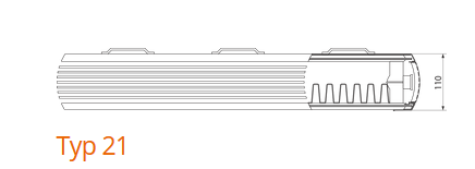 Purmo KOS H Typ 21 Bauhöhe 420mm Dekorative Heizkörper