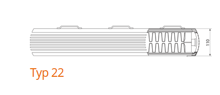 Purmo Faro H Typ 22 Bauhöhe 920mm Dekorative Heizkörper