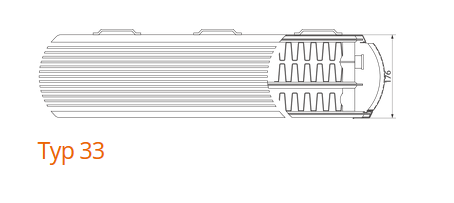 Purmo KOS H Typ 33 Bauhöhe 420mm Dekorative Heizkörper