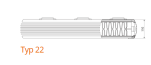 Purmo Faro H Typ 22 Bauhöhe 770mm Dekorative Heizkörper