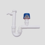 SANIT Rohrgeruchverschluss mit Rohrbelüfter ventilair G1 1/2xDN56