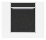SANIT Betätigungsplatte LIS mit Beleuchtung Grundplatte Granit schwarz Tastenpaar schwarz