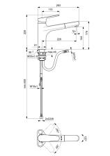 Ideal Standard CeraPlan III K&uuml;chenarmatur mit herausziehbarer Handbrause