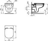 IS WC-Kombipaket Eurovit Plus ohne Spülrand mit WC-Sitz softclose