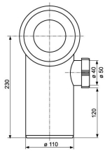 Abmessungen Stutzen rechts