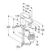 Kludi Pure&Style Waschtisch-Einhandmischer 60 DN 15