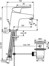 Ideal Standard Ceraflex Waschtischarmatur Niederdruck