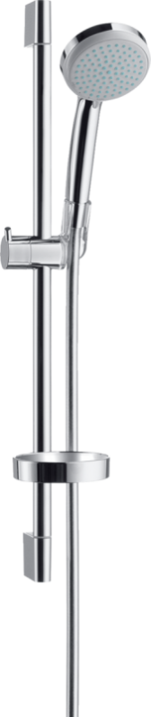 Hansgrohe Croma 100 Brauseset Vario EcoSmart 9 l/min mit Brausestange 65 cm und Seifenschale
