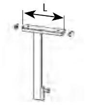 Purmo Delta Laserline Fensterbankträger FT2